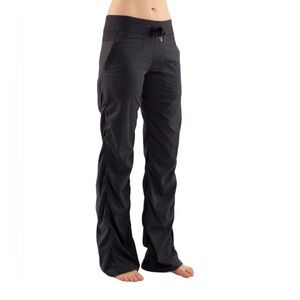 Lululemon Studio Pant NO LINER Deep Coal Graphite Grey Size 8 Waist *Measure 35”